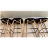 Image 4 : 4-Pcs Office Bar Stools, H42" Each