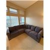 Image 1 : Gray Sectional Sofa, H27" x W98" x D98"