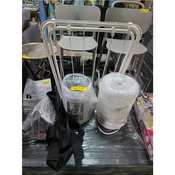Group of Small Home Appliances - Levoit Air Purifier, T-fal Iron Humidifier, and More