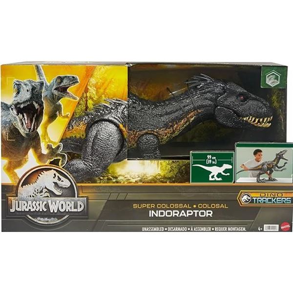 New - Mattel Jurassic World 39" Long Super Colossal Indoraptor Figure - RV: $156 CAD