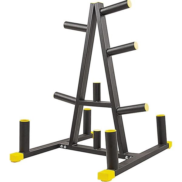 BNIB - BalanceFrom 2-Inch or 1-Inch Weight Plate Rack with Barbell Holders, 600-Pound Capacity (for