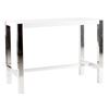 Image 1 : New - Moe's Riva Modern Wood Counter Table White - RV: $1578 CAD, H41" x W47" x  D23.5" - Store Disp