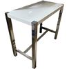 Image 2 : New - Moe's Riva Modern Wood Counter Table White - RV: $1578 CAD, H41" x W47" x  D23.5" - Store Disp