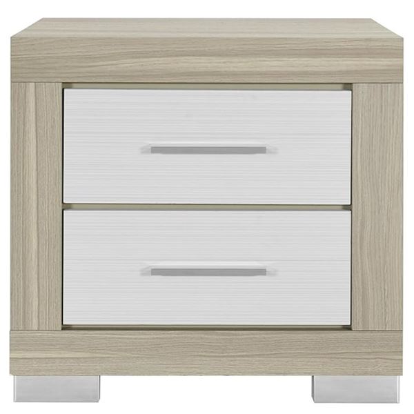New - Emma Natural-White Wood NIghtstand - RV: $339