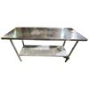 Image 2 : 2-Tier Stainless Steel Work Table, H34' x W60" x D24"