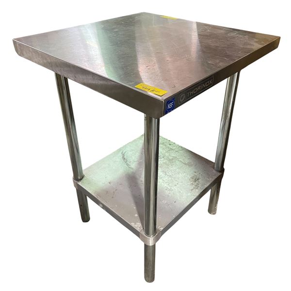2-Tier Stainless Steel Work Table, H32" x 24" x 24"
