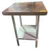 Image 2 : 2-Tier Stainless Steel Work Table, H32" x 24" x 24"