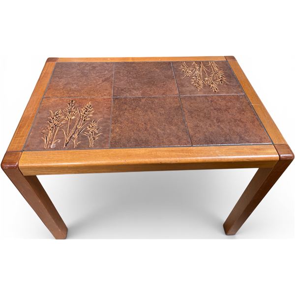Vintage-style Wood Side Table , H18" x W27" x D19"