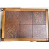 Image 2 : Vintage-style Wood Side Table , H18" x W27" x D19"