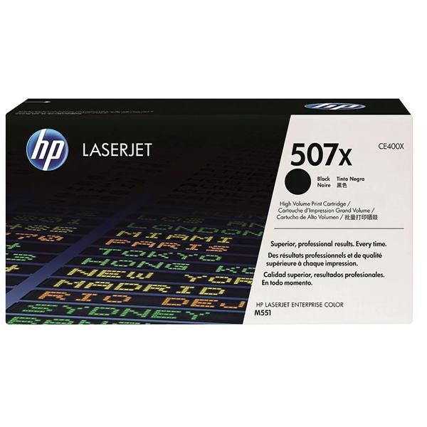 New - HP 507X Black High Yield Original LaserJet Toner Cartridge - RV: $454.99 CAD (CE400X)