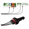 Image 2 : Amazon Basics 4-Port USB Car Charger (40-Pcs Box) - 9.6A/48W, Black/Red, Apple & Android Compatible