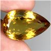Image 2 : BIG 32.09 CT. ORANGE-YELLOWISH CITRINE 28X17 MM - APPRAISED REPLACEMENT VALUE CAD 1,925