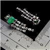 Image 3 : BIG 7X5 GREEN OPAL AND CZ EARRINGSMARQUISE CUT PERIDOT, CHROME DIOPSIDE AND CZ BUTTERFLY-SHAPED RING