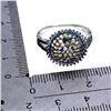 Image 3 : MULTI-COLOR ROUND DIAMOND CUT SAPPHIRE RING IN 2-TONE BLACK RHODIUM AND 14K WHITE GOLD OVER 925 STER