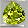 Image 1 : 3,92 CT. TRILLIANT CUT NATURAL UNHEATED TOP RICH GREEN PERIDOT - APPRAISED REPLACEMENT VALUE CAD 1,5