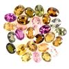 Image 1 : OVAL CUT 4X3 MM UNHEATED MULTI-COLOR TOURMALINE 27 PCS. 4.28 CT - APPRAISED REPLACEMENT VALUE CAD 43