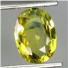 Image 2 : 8X6 MM OVAL CUT NATURAL YELLOW-BLUISH AUSTRALIAN SAPPHIRE - APPRAISED REPLACEMENT VALUE CAD 760