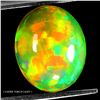 Image 1 : 12X10 MM OVAL CABOCHON AAA FLORAL FULL PLAY OF COLOR CRYSTAL OPAL 3.19 CT. - APPRAISED REPLACEMENT V