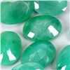 Image 2 : 7X5 MM OVAL CUT NATURAL UNHEATED EMERALD 8 PCS. 5.63 CT. - APPRAISED REPLACEMENT VALUE CAD 1,430