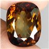 Image 2 : HUGE 16.44 CT. ANTIQUE CUT EYE CLEAN TOP CHAMPAGNE IMPERIAL TOPAZ BRAZIL - APPRAISED REPLACEMENT VAL