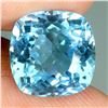 Image 1 : BIG 8.48 CT, CUSHION CUT SWISS BLUE TOPAZ - APPRAISED REPLACEMENT VALUE CAD 510