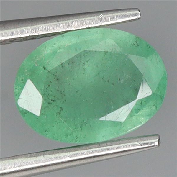 8X6 MM OVAL CUT SUPERB NATURAL EMERALD 1,30 CT. - APPRAISED REPLACEMENT VALUE CAD 970