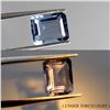 Image 1 : RARE 2.85 CT. EMERALD CUT NATURAL COLOR CHANGE BLUE TO PURPLE FLUORITE 7X9 MM