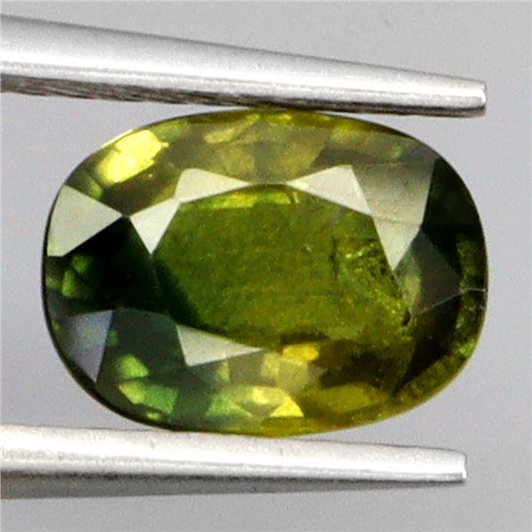 1.90 CT. OVAL CUT GREN-YELLOWISH AUSTRALIAN SAPPHIRE 8.5X6 MM - APPRAISED REPLACEMENT VALUE CAD 995