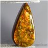 Image 1 : RARE AMAZING HOT RAINBOW LUSTER 8.25 CT. AMMOLITE 15X8 MM - APPRAISED REPLACEMENT VALUE CAD 660