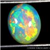 Image 1 : OVAL CABOCHON AAA FLORAL FLASH PLAY OF COLOR CRYSTAL OPAL 1,52 CT. - APPRAISED REPLACEMENT VALUE CAD