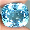 Image 1 : BIG 22 CT. ANTIQUE CUT TOP SWISS BLUE TOPAZ - APPRAISED REPLACEMENT VALUE CAD 1.320