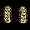 Image 2 : MARQUISE CUT CEYLON SAPPHIRE AND ROUND RUBY RING IN 14K WHITE GOLD OVER 925 STERLING SILVER â[x=#836