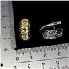 Image 3 : MARQUISE CUT CEYLON SAPPHIRE AND ROUND RUBY RING IN 14K WHITE GOLD OVER 925 STERLING SILVER â[x=#836