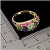 Image 3 : ENERALD, RUBY AND SAPPHIRE RING IN 14K YELLOW GOLD OVER 925 STERLING SILVER â€“ SI