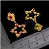 Image 3 : ROUND CUT RUBY EARRINGS IN 14K YELLOW GOLD OVER 925 STERLING SILVER â€“APPRAISED R