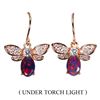 Image 1 : VALUABLE BLACK OPAL AND CZ EARRINGS IN 14K WHITE GOLD OVER 925 STERLING SILVER - APPRAISED REPLACEME