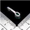 Image 3 : 8X6 MM OVAL CUT EMERALD PENDANT IN 14K WHITE GOLD OVER 925 STERLING SILVER - APPRAISED REPLACEMENT V