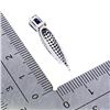 Image 3 : 6X4 OCTAGON CUT BLUE SAPPHIRE PENDANT IN 14K WHITE GOLD OVER 925 STERLING SILVER - APPRAISED REPLACE