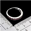 Image 3 : RHODOLITE GARNET RING IN 14K WHITE GOLD OVER 925 STERLING SILVER â€“ SIZE 7