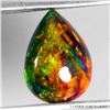 Image 1 : BEAUTIFUL AND RARE 1.95 CT. AAA FLORAL FULL PLAY OF COLOR BLACK OPAL - APPRAISED REPLACEMENT VALUE C
