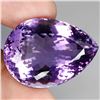 Image 2 : MUSEUM SIZE 81.14 CT. 34X25 MM PEAR CUT DARK PURPLE AMETHYST - APPRAISED REPLACEMENT VALUE CAD 24,59
