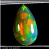 Image 1 : 2.54 CT. PEAR CABOCHON AAA FLORAL FLASH PLAY OF COLOR CRYSTAL OPAL - APPRAISED REPLACEMENT VALUE CAD