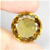 Image 2 : SUPERB 23.17 CT 199 MM BRILLIANT CUT UNHEATED TOP YELLOW CITRINE - APPRAISED REPLACEMENT VALUE CAD 1