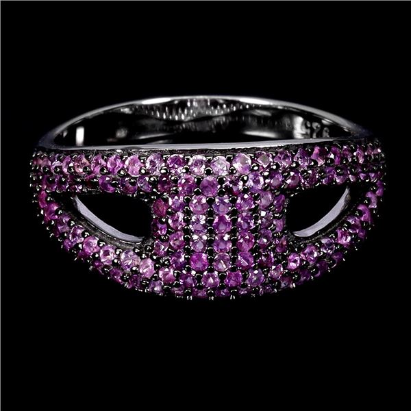 PINK SAPPHIRE RING IN 14K WHITE GOLD OVER 925 STERLING SILVER â€“ SIZE 7 - APPRAIS