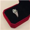 Image 2 : 103-2.00 CT GRA CERTIFIED ROUND BRILLIANT CUT MOISSANITE STONE VVS INTENSE GREENISH-BLUE COLOR WITH 
