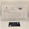 Image 5 : 103-2.00 CT GRA CERTIFIED ROUND BRILLIANT CUT MOISSANITE STONE VVS INTENSE GREENISH-BLUE COLOR WITH 