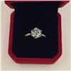 Image 3 : 3.00 CT GRA CERTIFIED ROUND BRILLIANT CUT MOISSANITE STONE VVS VIVID BLUISH GREEN COLOR WITH 12 ROUN