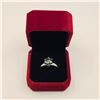 Image 1 : 3.00 CT GRA CERTIFIED ROUND BRILLIANT CUT MOISSANITE STONE VVS VIVID GREEN COLOR WITH 30 ROUND BRILL