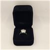 Image 1 : 110-5.00 CT GRA CERTIFIED ROUND BRILLIANT CUT MOISSANITE STONE VVS D COLOR SET IN CENTER WITH 14 ROU