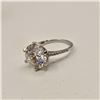 Image 4 : 110-5.00 CT GRA CERTIFIED ROUND BRILLIANT CUT MOISSANITE STONE VVS D COLOR SET IN CENTER WITH 14 ROU